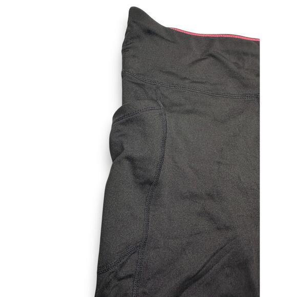 Calvin Klein Black/White Compression Athletic Shorts With Logo Women's Large - Picture 2 of 10